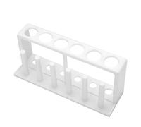 VBESTLIFE Support de Tubes à Essai en Plastique Durable, 6 Trous, 6 Colonnes, Support pour Tubes à Essai, Température Maximale 100 °, Diamètre Inférieur à 25 Mm, pour une Utilisation en Laboratoire