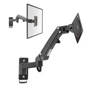 VBESTLIFE Support Mural Moniteur Unique pour Les écrans D'ordinateur de 17 à 35 Pouces, Contient jusqu'à 26,4 LB, Support Mural Réglable à Pleine Mouvement, Vesa Mount 75, 100