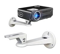 VBESTLIFE Support Mural pour Mini Projecteur, Support de Projecteur Rotatif à 360 ° en Alliage D'aluminium, Support de Montage de Caméra de sécurité CCTV pour Projecteur, Caméra de