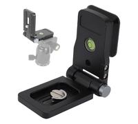 VBESTLIFE Support Pliable en L pour Appareil Photo Reflex Numérique, Trépied Universel en Alliage D'aluminium à Commutation Verticale et Horizontale, Plaque à Dégagement Rapide avec
