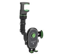 VBESTLIFE Support Universel de Téléphone Portable de Voiture, Support de Rétroviseur pour Téléphones de 4,0 à 6,5 Pouces, Rotatif à 360 ° avec Bras de Longueur Réglable