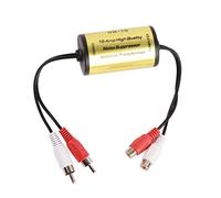 VBESTLIFE Suppresseur de Bruit, Isolateur de Boucle de Terre avec Filtration à Courant élevé de 15 A, Filtre d'amplificateur Audio Stéréo pour Stéréo de Voiture, Conception Blindée en Cuivre