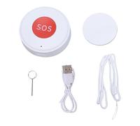 VBESTLIFE Système D'Alerte de Vie de Téléavertisseur de Soignant WiFi, Alerte D'infirmière D'appel SOS d'urgence D'application Intelligente Tuya 2,4 GHz pour Les Personnes âgées de à