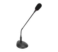 VBESTLIFE Système de Microphone Filaire à Col de Cygne de Bureau, Micro à Condensateur Vocal Filaire monté sur Table, Connecteur XLR Mâle à 3 Broches, pour Conférence