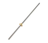 VBESTLIFE T8 Vis Trapézoïdale en Acier Inoxydable de 8 mm, Tige avec Écrou en Laiton Tige à Visser pour l'Imprimante 3D.(400mm)