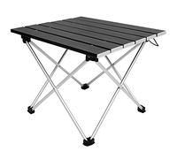 VBESTLIFE Table de Camping Portable, Petit Bureau Pliable Table d'angle incurvée Bureau Pliable de Pique-Nique avec méthode de Fixation en Forme de X, pour la randonnée en Camping