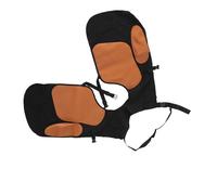 VBESTLIFE Tablier de Maréchal-ferrant en Toile Noire et Cuir Synthétique avec Sangles de Jambe Réglables, Tablier de Maréchal-ferrant équin pour Ferrer Les Chevaux, Rangement des Outils de Coupe des