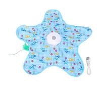 VBESTLIFE Tapis de Jouet Automatique pour Chat, Jouet Interactif Rechargeable à Moteur Puissant et Silencieux avec Cache-Cache pour Le Jeu Autonome des Animaux de Compagnie (Petit Poisson)
