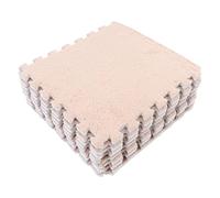 Vbestlife Tapis de Sol en Mousse Puzzle en Peluche, 10 Pièces Tapis en Mousse en Peluche Doux et épais pour Sol de Chambre (Bronzage léger) 0z3wkat189-13