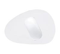 VBESTLIFE Tapis de Souris, Tapis de Souris en Cuir PU, de D'ordinateur Antidérapant, Lavable et Imperméable, 8,74x7,13 Pouces (White)