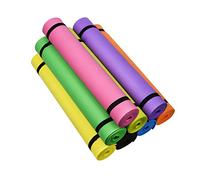 VBESTLIFE Tapis de Yoga de 4 Mm, Tapis d'exercice Antidérapant en EVA, Conception Extra Fine pour l'entraînement à Domicile en Studio, de Yoga Résistant à l'eau et à la Poussière, Fin et Léger de