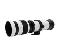 VBESTLIFE Téléobjectif de Caméra, 420mm à 800mm Focale Focale F8.3 à F16 avec Structure Métallique pour Caméra sans Miroir à Montage RF (White)