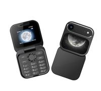 VBESTLIFE Téléphone à Clapet débloqué 2G, Téléphone Portable Double SIM pour Personnes âgées avec Bluetooth 4.0, MP3, Gros Boutons et Haut-Parleur, Prise Casque 3,5 Mm (Black)