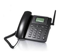 VBESTLIFE Téléphone de Bureau GSM sans Fil, Téléphone de Bureau Classique GSM Quadribande Double SIM, sans Fil avec Antenne, Radio, Réveil, pour Maison et Hôtel