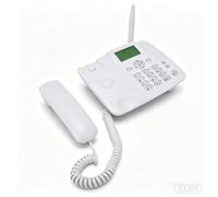 VBESTLIFE Téléphone de Bureau sans Fil GSM, Réseau GSM TD Bimode 4 Bandes, Identification de L'appelant, Appel Mains Libres, avec Radio-réveil FM, pour Maison, Hôtel, Bureau (Prise UE)