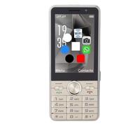 VBESTLIFE Téléphone débloqué 4G pour Personnes âgées, Double Carte SIM, Grandes Touches, écran Tactile HD de 3,5 Pouces, Haut-parleurs Stéréo Puissants (Gold)