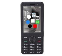 VBESTLIFE Téléphone débloqué 4G pour Personnes âgées, Double Carte SIM, Grandes Touches, écran Tactile HD de 3,5 Pouces, Haut-parleurs Stéréo Puissants (Black)