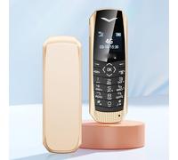 VBESTLIFE Téléphone débloqué 4G, Téléphone Portable de Base 4G LTE, Gros Boutons, Numérotation Rapide, Radio FM, MP3, SOS, pour Senoir (Gold)