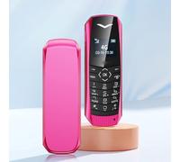 VBESTLIFE Téléphone débloqué 4G, Téléphone Portable de Base 4G LTE, Gros Boutons, Numérotation Rapide, Radio FM, MP3, SOS, pour Senoir (Rose Rouge)