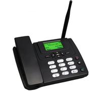 VBESTLIFE Téléphone Fixe sans Fil Fixe 2G, Téléphone de Bureau sans Fil Double Mode GSM TD avec écran 2,4 Pouces, Radio FM, Réveil, Identification de L'appelant, pour Usage Domestique et (Prise UE)