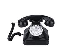 VBESTLIFE Téléphone Fixe, Téléphone de Multi-Fonction Support Le Flash, re-Composer et réserver Téléphone avec Sonnette Traditionnelle spéciale pour Vous à la Maison