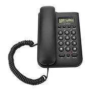 VBESTLIFE Téléphone Fixe, Téléphone Filaire de Bureau Téléphone Numérique placé sur Le Bureau, la Maison ou monté sur Mur(Noir)