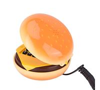 VBESTLIFE Téléphone Fixe, Téléphone Filaire en Forme de Hamburger émulational nouveauté Compatible pour Les Amis, Les familles, Decoration de la Maison etc