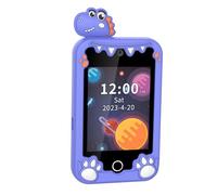 VBESTLIFE Téléphone Intelligent pour Enfants, Jouet d'apprentissage à écran Tactile de 2,8 Pouces avec Double Caméra et Mémoire de 8 Go, éducatif pour Garçons et Filles (Dinosaure Violet)
