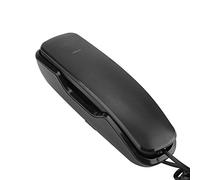 VBESTLIFE Téléphone Mural avec Suppression du Bruit Téléphone Support Rappel du dernier numéro et Support Pavé numérique(Noir)