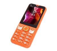 VBESTLIFE Téléphone Portable débloqué 2G, Téléphone Portable Senior avec Grand écran de 2,8 Pouces, clé SOS, 3 Emplacements pour Carte SIM, Batterie 3600 MAh, Bluetooth, Lampe de Poche (Orange)