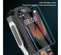 VBESTLIFE Téléphone Portable Robuste débloqué pour Personnes âgées, 2G, Gros Boutons, Double SIM, Batterie 13 800 MAh, Lampe de Poche, MP3, Alarme, Appareil Photo (Black)