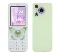 VBESTLIFE Téléphone Portable Senior débloqué 2G, Gros Boutons, Double SIM, Double Veille, Batterie 1800 MAh, Lampe de Poche, Calendrier, Réveil (Green)