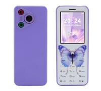 VBESTLIFE Téléphone Portable Senior débloqué 2G, Gros Boutons, Double SIM, Double Veille, Batterie 1800 MAh, Lampe de Poche, Calendrier, Réveil (Purple)