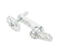 Vbestlife Tendeur de chaîne à vitesse unique, en alliage d'aluminium, stabilisateur de chaîne de vélo, convertisseur de vitesse unique, accessoires de rechange pour vélo (argent)