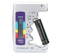 VBESTLIFE Testeur de Batterie, Emplacement pour Carte de Batterie Fixe à Plusieurs Niveaux pour Piles AA, AAA, Carrées 9 V et Rechargeable, avec Détecteur de capacité de Puissance