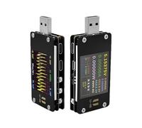 VBESTLIFE Testeur USB, Détecteur de Puissance de Courant de Tension 6,5 A, Multimètre USB avec écran LCD de 1,77 Pouces, pour Tests de Protocoles de Charge Rapide PD2.0 PD3.0 QC2.0 QC3.0