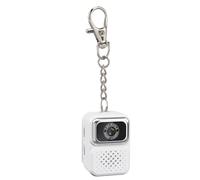 VBESTLIFE Tiny Keychain Camera, 1080p HD Video 2MP Photo Portable Portable Camera avec écran de Couleur de 0,96 Pouce, Carte de Stockage de 32 Go (White)