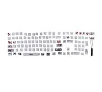 VBESTLIFE Touches de Sublimation PBT à 5 Côtés pour Claviers Optiques Mécaniques - 110 Touches (Anglais-Japonais)