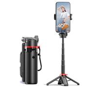 VBESTLIFE Trépied de Téléphone, Perche à Selfie Portable pour iOS Android, Perche à Selfie avec Télécommande Amovible et Lumière de Remplissage pour Photographie, Diffusion en Direct