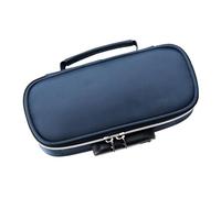 VBESTLIFE Trousse à Crayons Verrouillable élégante avec Rangement Spacieux, Serrure à Combinaison pour Lycéens, Design Minimaliste (Blue)