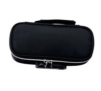 VBESTLIFE Trousse à Crayons Verrouillable pour étudiants du Secondaire, Pochette de Papeterie en Toile de Grande capacité, Serrure à Combinaison pour Un Rangement sécurisé de la Papeterie (Black)