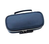 VBESTLIFE Trousse en Toile de Grande capacité avec Verrouillage sécurisé pour Les Lycéens, Design Minimaliste élégant (Blue)