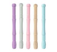 VBESTLIFE Tubes de Dentition Creux, Jouets de Dentition en Silicone sans BPA, Apaise les Gencives des Bébés et des Tout-petits (style 1)