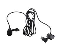 VBESTLIFE USB C Lavalier Microphone, Plug and Joue Amélioration du Micro à Revers avec éponge à Vent, pour Smartphone Computer Live Streaming K Song