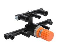 VBESTLIFE Valve de Régulateur de Pression, Connecteur de Commutateur de Compresseur d'air avec Support en Alliage d'aluminium, Adaptateur M5 G1/4 G1/8, Anti-fuite pour le Remplacement du Petit