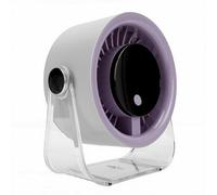 VBESTLIFE Ventilateur de Bureau, Ventilateur Mural Rechargeable à 5 Vitesses, Réglable à 360°, Circulateur d'air de Table Portable Silencieux pour Chambre à Coucher, Bureau, Dortoir, de (GREY)