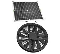VBESTLIFE Ventilateur de Panneau Solaire, réduit la température intérieure, avec Treillis de Protection en métal, pour Camping, Caravane, Yacht, Niche pour Chien, poulailler