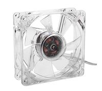 VBESTLIFE Ventilateur de Refroidissement de 8cm, Ventilateur de Traitement 5V d'UC de Longue Durée de Travail juasqu'à 10000Heures avec Lampe de 4 Couleurs pour l'ordinateur de PC