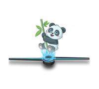 VBESTLIFE Ventilateur D'hologramme 3D, Projecteur Holographique LED avec Télécommande, 234 LED de Surbrillance, pour Exposition D'événements D'affichage en Magasin (Prise UE)