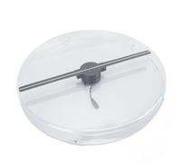 VBESTLIFE Ventilateur D'hologramme 3D, Ventilateur de Projecteur D'hologramme 3D de Bureau avec Couvercle de Protection Transparent, Affichage Publicitaire de Ventilateur Holographique